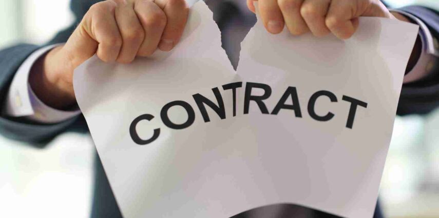 What is abrupt termination of contract traesch lawyer